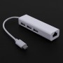 Alpexe 3 Ports USB2.0 Type C à Ethernet LAN RJ45 adaptateur de câble transfert de données pour Macbook