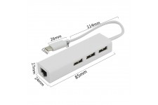 Alpexe USB-C à RJ45 Lan Adaptateur pour MacBook Pro Samsung Galaxy S9/S8/Note 9 