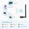 Alpexe Clé WLAN WiFi - 300 Mbit s avec Prise antenne et antenne Amovible - Adaptateur Wireless LAN - USB 2.0 - Mini dongle