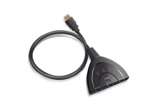 Alpexe HDMI Switch 1080P, 3 Ports Commutateur Sélecteur Splitter 3 Entrées à 1 Sortie HDMI 