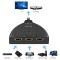 Alpexe Commutateur HD 3 x 1 Commutateur HDMI 3 Ports 1080P HDMI Hub Compatible avec HDTV PC Projector PS3 PS4 Xbox STB