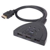 Alpexe HDMI Switch Auto 4K, 3-Port HDMI Commutateur Répartiteur