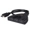 Alpexe HDMI Switch 4k, 3-Port Splitter, Commutateur pour connecter Le Moniteur, TV LCD, projecteur