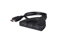 Alpexe HDMI Switch 4k, 3-Port Splitter, Commutateur pour connecter Le Moniteur, TV LCD, projecteur