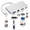 Alpexe USB c vers Hdmi 4K câble adaptateur Type c hub vers Gigabit Ethernet RJ45 + USB 3.0 pour Macbook 