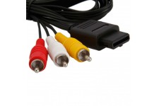 Alpexe Câble AV Audio Vidéo AV RCA câble Compatible avec câble de Jeu Nintendo N64
