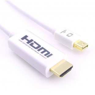 Alpexe Câble Mini DisplayPort vers HDMI - Full HD 1080p - Compatible avec Thunderbolt 1 et 2