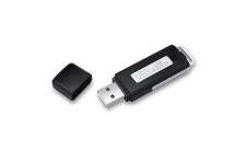Alpexe 8GB Clé USB espion , Mini Enregistreur dictaphone ,avec fonction USB