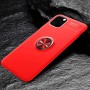 Alpexe Coque avec Support Bague rotation 360° Rouge pour iPhone 11 Pro/XS/S 