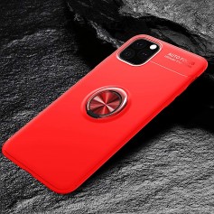 Alpexe Coque avec Support Bague rotation 360° Rouge pour iPhone 11 Pro Max/ XS Max 