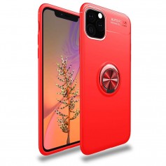 Alpexe Coque pour iPhone 11 Pro Max/ XS Max avec Anneau Support TPU iPhone 11 Pro Max/ XS Max Rouge