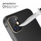 Alpexe Caméra Arrière Protecteur pour iPhone 11 Pro / XS/S Verre Trempé Protecteur d'objectif Argent