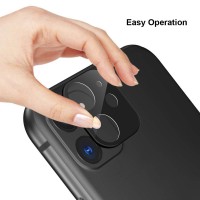 Alpexe Compatible pour iPhone 11 Pro / XS/S Verre Trempé Caméra Arrière Protection écran Noir