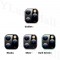 Alpexe Film Couverture Complète Protection Anti-Rayure-Noir pour caméra arrière iPhone 11 Pro / XS/S 
