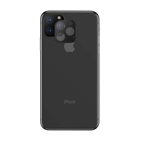 Alpexe Caméra Arrière Protecteur pour iPhone 11 Pro Max/ XS Max Verre Trempé Protecteur d'objectif Noir