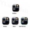 Alpexe Lot de 2 Vitres Noir pour protection arrière caméra iPhone 11 Pro Max/ XS Max 