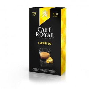 10 capsules Cafe Royal Espresso Capsules compatibles Systeme Nespresso 