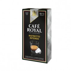 10 capsules de café Ristretto Intenso 100% Arabica CAFÉ ROYAL