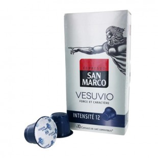 10 capsules SAN MARCO Vesuvio Compatible Nespresso