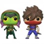 2 Figurines Funko Pop! Marvel VS Capcom : Gamora VS Strider