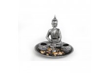 3 Portes-chauffe-plats bouddha avec bijoux - Argenté