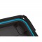 ABM Boîte de rangement - 80 L - Noir - Poignées ergonomiques - Joint étanche - Roulettes - Plateau - IP44