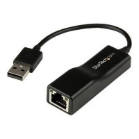 Adaptateur réseau / dongle USB 2.0 vers Ethernet - Convertisseur réseau USB 2.0 vers Ethernet - 10/100 Mb/s - M/F - USB2100