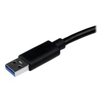 Adaptateur réseau USB 3.0 vers GbE avec port USB - Carte réseau Gigabit Ethernet USB vers RJ45 - Noir - USB31000SPTB