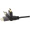 CABLE HDMI HIGH SPEED AVEC FICHES ROTATIVES - 5m