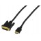 CABLE HDMI-DVI M/M 19P (PLAQUE OR) - 1.5m