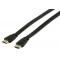 CABLE HDMI 19P MALE - HDMI 19P MALE PLAT PLAQUE OR - 1.5m