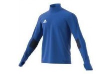 ADIDAS T-shirt d'entrainement manches longues Tiro 17 - Homme -Bleu et Bleu foncé et Blanc