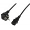 Valueline câble d'alimentation Schuko coudé - IEC320 C13 1.80 m
