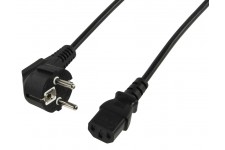 Valueline câble d'alimentation Schuko coudé - IEC320 C13 1.80 m
