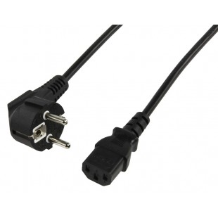 Valueline câble d'alimentation Schuko coudé - IEC320 C13 2.50 m