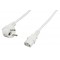 Valueline câble d'alimentation Schuko coudé - IEC320 C13 10.0 m blanc