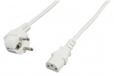 Valueline câble d'alimentation Schuko coudé - IEC320 C13 10.0 m blanc