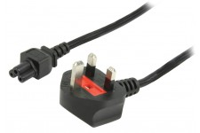Valueline power cable UK plug - IEC320 C5 - 1.8m