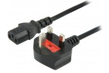 Valueline power cable UK plug - IEC320 C13 - 1.8m