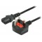 Valueline power cable UK plug - IEC320 C13 - 5.0m