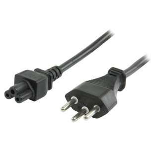 Valueline power cable Swiss plug - IEC320 C5 - 1.8m