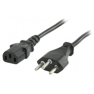 Valueline power cable Swiss plug - IEC320 C13 - 1.8m