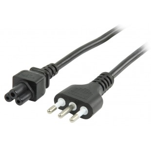 Valueline power cable Italy plug - IEC320 C5 - 1.8m