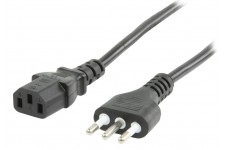 Valueline power cable Italy plug - IEC320 C13 - 1.8m