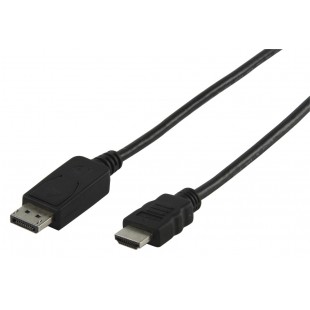 CABLE DISPLAYPORT VERS HDMI MALE - MALE 1.8 M