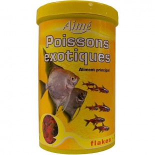 AIME Aliment principal en flocons - Pour poissons exotiques - 1l