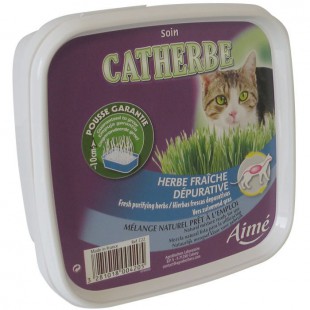 AIME Catherbe Herbe fraîche Dépurative - Pour chat - 220g
