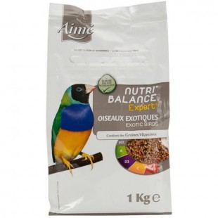 AIME Nutri'balance Expert Mélange de graines - Pour oiseaux exotiques - 1kg