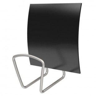 ALBA Patere magnétique carrée - Noir - 13,7 cm