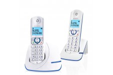 Alcatel F390 Duo Téléphone Sans Fil Sans Répondeur Blanc Bleu